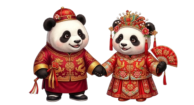 Wedding pandas 🐼
